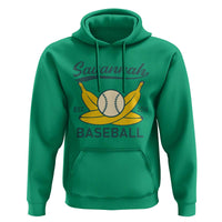 Retro Savannah Baseball Est. 2016 Hoodie Funny Banana and Ball Vintage Sports - Wonder Print Shop