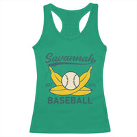 Retro Savannah Baseball Est. 2016 Racerback Tank Top Funny Banana and Ball Vintage Sports - Wonder Print Shop