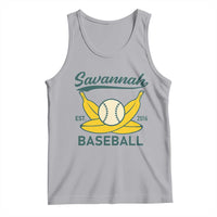 Retro Savannah Baseball Est. 2016 Tank Top Funny Banana and Ball Vintage Sports - Wonder Print Shop