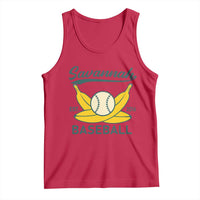 Retro Savannah Baseball Est. 2016 Tank Top Funny Banana and Ball Vintage Sports - Wonder Print Shop