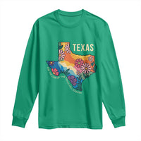 Texas Floral Boho Long Sleeve Shirt For the Love of the Texas Hill Country Southern Pride - Wonder Print Shop