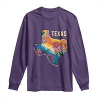 Texas Floral Boho Long Sleeve Shirt For the Love of the Texas Hill Country Southern Pride - Wonder Print Shop