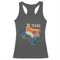 Texas Floral Boho Racerback Tank Top For the Love of the Texas Hill Country Southern Pride - Wonder Print Shop