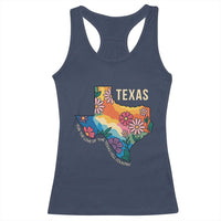 Texas Floral Boho Racerback Tank Top For the Love of the Texas Hill Country Southern Pride - Wonder Print Shop