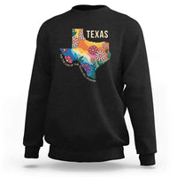 Texas Floral Boho Sweatshirt For the Love of the Texas Hill Country Southern Pride - Wonder Print Shop