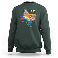 Texas Floral Boho Sweatshirt For the Love of the Texas Hill Country Southern Pride - Wonder Print Shop