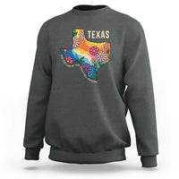 Texas Floral Boho Sweatshirt For the Love of the Texas Hill Country Southern Pride - Wonder Print Shop