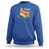 Texas Floral Boho Sweatshirt For the Love of the Texas Hill Country Southern Pride - Wonder Print Shop