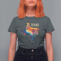 Texas Floral Boho T Shirt For Women For the Love of the Texas Hill Country Southern Pride - Wonder Print Shop