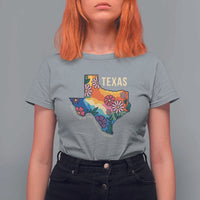 Texas Floral Boho T Shirt For Women For the Love of the Texas Hill Country Southern Pride - Wonder Print Shop