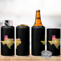 Hill Country Strong Texas 4 in 1 Can Cooler Tumbler Sunset Bluebonnet Resilience - Wonder Print Shop