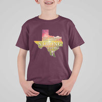 Hill Country Strong Texas T Shirt For Kid Sunset Bluebonnet Resilience - Wonder Print Shop