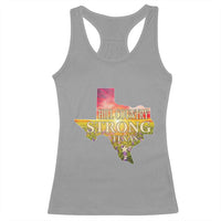 Hill Country Strong Texas Racerback Tank Top Sunset Bluebonnet Resilience - Wonder Print Shop