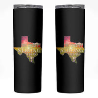 Hill Country Strong Texas Skinny Tumbler Sunset Bluebonnet Resilience - Wonder Print Shop