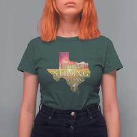Hill Country Strong Texas T Shirt For Women Sunset Bluebonnet Resilience - Wonder Print Shop