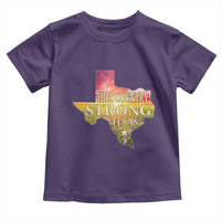 Hill Country Strong Texas Toddler T Shirt Sunset Bluebonnet Resilience - Wonder Print Shop
