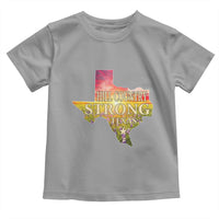 Hill Country Strong Texas Toddler T Shirt Sunset Bluebonnet Resilience - Wonder Print Shop