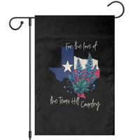 For the Love of the Texas Hill Country Garden Flag Bluebonnet Floral Patriotic Flag - Wonder Print Shop