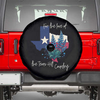 For the Love of the Texas Hill Country Spare Tire Cover Bluebonnet Floral Patriotic Flag - Wonder Print Shop