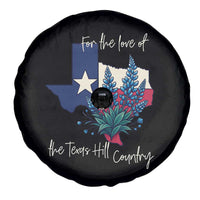 For the Love of the Texas Hill Country Spare Tire Cover Bluebonnet Floral Patriotic Flag - Wonder Print Shop