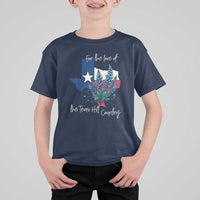 For the Love of the Texas Hill Country T Shirt For Kid Bluebonnet Floral Patriotic Flag - Wonder Print Shop