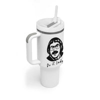 Funny Do It Lady Tumbler With Handle Mustache Guy Meme Parody - Wonder Print Shop