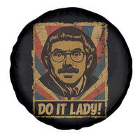 Funny Do It Lady Vintage Spare Tire Cover Retro 70s Mustache Guy Meme Parody - Wonder Print Shop