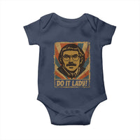 Funny Do It Lady Vintage Baby Onesie Retro 70s Mustache Guy Meme Parody - Wonder Print Shop