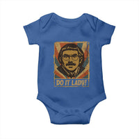 Funny Do It Lady Vintage Baby Onesie Retro 70s Mustache Guy Meme Parody - Wonder Print Shop