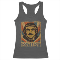 Funny Do It Lady Vintage Racerback Tank Top Retro 70s Mustache Guy Meme Parody - Wonder Print Shop