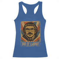 Funny Do It Lady Vintage Racerback Tank Top Retro 70s Mustache Guy Meme Parody - Wonder Print Shop