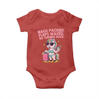 Funny Girls Trip Unicorn Baby Onesie Bags Packed Flaps Waxed No Turning Back Bikini Vacation Bachelorette - Wonder Print Shop