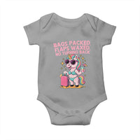Funny Girls Trip Unicorn Baby Onesie Bags Packed Flaps Waxed No Turning Back Bikini Vacation Bachelorette - Wonder Print Shop