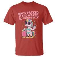 Funny Girls Trip Unicorn T Shirt Bags Packed Flaps Waxed No Turning Back Bikini Vacation Bachelorette - Wonder Print Shop