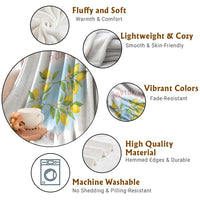 Portofino Italy Lemons Throw Blanket Vintage Coastal Europe Travel Summer Vibe Aesthetic - Wonder Print Shop