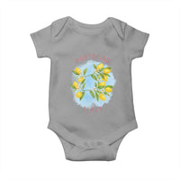 Portofino Italy Lemons Baby Onesie Vintage Coastal Europe Travel Summer Vibe Aesthetic - Wonder Print Shop