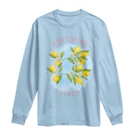 Portofino Italy Lemons Long Sleeve Shirt Vintage Coastal Europe Travel Summer Vibe Aesthetic - Wonder Print Shop