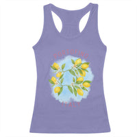 Portofino Italy Lemons Racerback Tank Top Vintage Coastal Europe Travel Summer Vibe Aesthetic - Wonder Print Shop