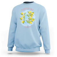 Portofino Italy Lemons Sweatshirt Vintage Coastal Europe Travel Summer Vibe Aesthetic - Wonder Print Shop