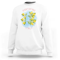 Portofino Italy Lemons Sweatshirt Vintage Coastal Europe Travel Summer Vibe Aesthetic - Wonder Print Shop