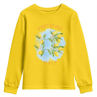 Portofino Italy Lemons Youth Sweatshirt Vintage Coastal Europe Travel Summer Vibe Aesthetic - Wonder Print Shop