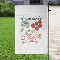 Il Mercato Italian Food Market Aesthetic Garden Flag Summer Amalfi Coast La Dolce Vita TS02