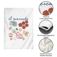 Il Mercato Italian Food Market Aesthetic Garden Flag Summer Amalfi Coast La Dolce Vita TS02