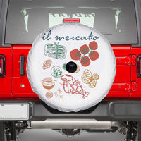 Il Mercato Italian Food Market Aesthetic Spare Tire Cover Summer Amalfi Coast La Dolce Vita TS02