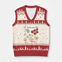 Il Mercato Italian Food Market Aesthetic V-Neck Knit Sweater Vest Summer Amalfi Coast La Dolce Vita - Wonder Print Shop