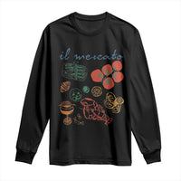 Il Mercato Italian Food Market Aesthetic Long Sleeve Shirt Summer Amalfi Coast La Dolce Vita TS02