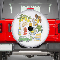 Italian Summer Scrapbook Spare Tire Cover Limoncello Seafood Coastal Italy La Dolce Vita TS02
