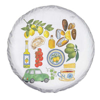 Italian Summer Scrapbook Spare Tire Cover Limoncello Seafood Coastal Italy La Dolce Vita TS02