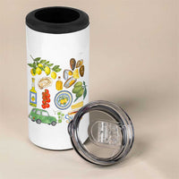 Italian Summer Scrapbook 4 in 1 Can Cooler Tumbler Limoncello Seafood Coastal Italy La Dolce Vita TS02