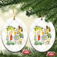 Italian Summer Scrapbook Ceramic Ornament Limoncello Seafood Coastal Italy La Dolce Vita - Wonder Print Shop
